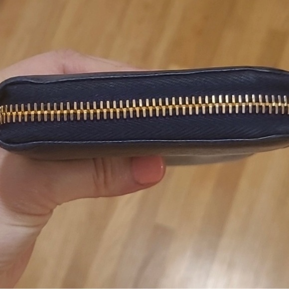 Prada Saffiano Long Zip Around Bluette Wallet EUC! - Picture 9 of 16